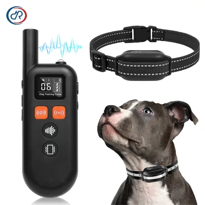 OKKPETS New Upgrade Rechargeable Dog Training Bark Collar No Shock Ultrasonic Stopper Waterproof IP67 Remote Control