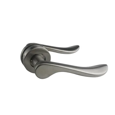 Stainless Steel Modern Interior Wooden Door Lock with Lever Handle and Key Lock Set