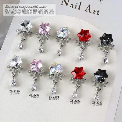 2025 New Hot Nail Charms Star Design Luxury Zircon Nail Charms for Nails Supplies Salon