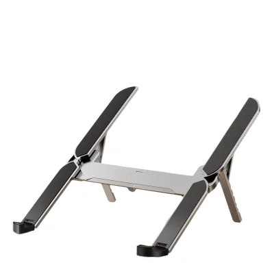 Ergonomic 6 Level Height Adjustable Aluminum Laptop Stand Foldable Portable Anti-Slip Cooling for PC Tablet Notebook