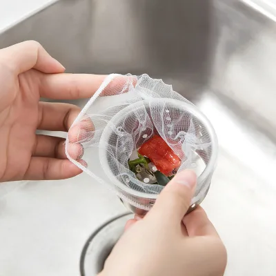 Garbage Filter Drain Hole Garbage Bag Kitchen Bathroom Cleaning Supplies Disposable Sink Filter Mesh Bag Filter Mesh