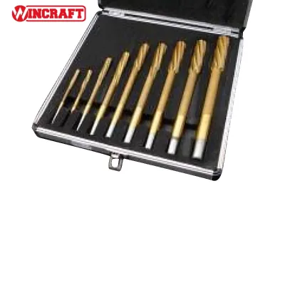 9PCS High Quality HSS Titanium Coated Straight Shank Machine Reamer H7 Machine Reamer