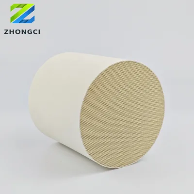 Zhongci 2026 High Quality Cordierite Honeycomb Ceramic Suppliers Cylindrical Cordierite Ceramic Honeycomb for Heat Exchanger