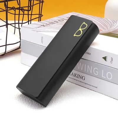Custom Logo Magnetic Flip up Glasses case Wholesale Glasses Case With Pouch Cloth Gold Stamping Watch Sunglasses Box