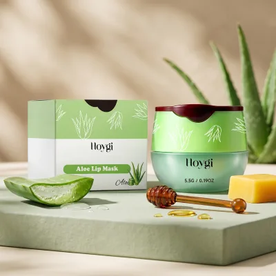 Private Label Aloe Vera Sleeping Lip Mask Hydrating Nourish Repair Chapped Lips Overnight Lip Mask
