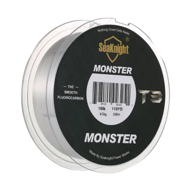 SeaKnight T3 100M 3-18LB 100% Fluorocarbon Smooth Monofilament Leader Line Sedales De Pesca Fishing Line