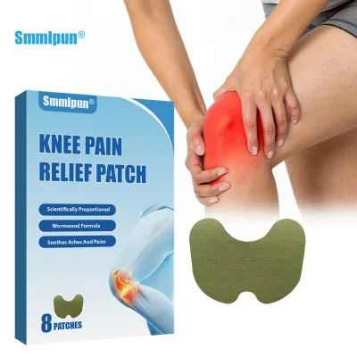 Smmlpun Knee Pain Relief Patch 8 Patches Wormwood Formula Scientifically Proportioned Soothes Knee Aches & OEM ODM Factory