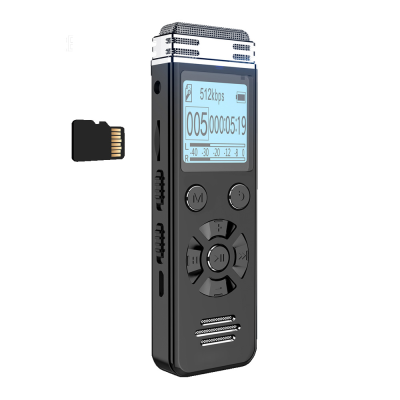 8GB Recording Device Portable Noise Reduction MP3 Format Digital Voice Recorder with Music Playback