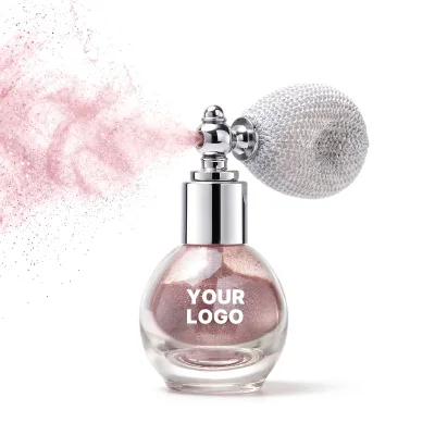 Private Label Highlight Mist Fine Shimmer Spray Powder Pearlescent Brightening Glitter Radiant Body Face Makeup