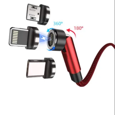 3 in 1 LED Magnetic Charging Cable Fast Charging Type C Data Cable