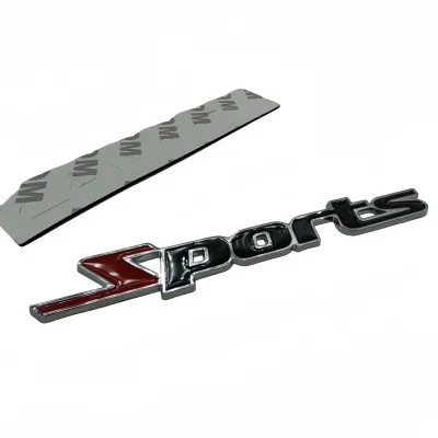 Customized Sports Letters Car Emblem Auto Side Fender Trunk Badge Sticker Racing Motorcycles Decal Sticker
