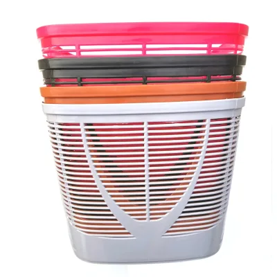 Front Bicycle Basket Electric Bike Basket Rust-Resistant Quick Release Plastic Ebike Basket Detachable Front Bicycle ABS Materia