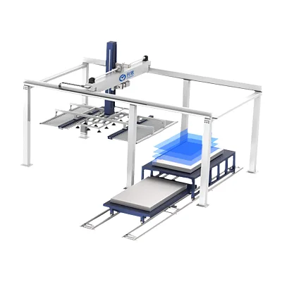 High Speed Automated Gantry Loading Unloading Palletizer for Wood Production Machinery Panel Saws