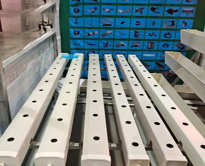 Food Grade UPVC NFT Plastic Pipes Growing System Hydroponics Gutters Moving