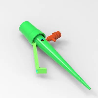 Garden Automatic Watering Device with Self Watering Spikes and Slow Release Valve PVC Material Support Bracket for Plants