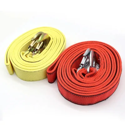 High Quality Reflector Elastic Kinetic Snatch Strap Emergency Metal Hook Tow Strap Rope Ratchet Tie Down