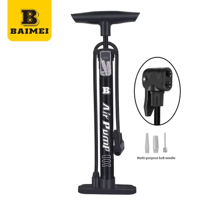 BAIMEI Manual Floor Standing Air Pump Tire Inflator 140PSI Eco-Friendly Auto Bicycle Motorcycle Sports Ball Garage Workshop