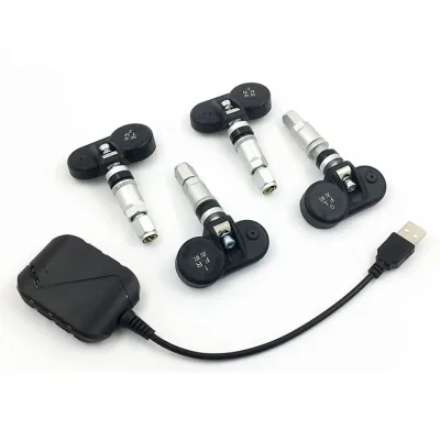 USB Android Navigation Tire Pressure Monitoring Alarm System Wireless Digital Transmission TPMS Sensor