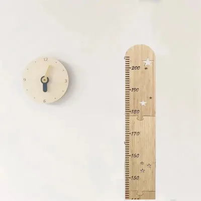 Personalised  Kids Baby Height Ruler Star Pattern Wood Children's Growth Height Ruler Wall Decor Ruler Growth Chart for Kids