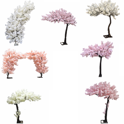 Hot Selling FRP Trunk tree 2.5m Large Arch Artificial Cherry Blossom Trees for Wedding Decor