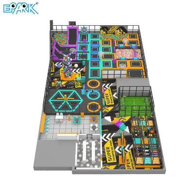 Commercial Indoor Playground for Kids Slides Mazes Soft Play Sets Role Playhouse Indoor Park Trampoline Park