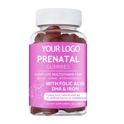 Private Label Fertility Gummies Supplement Prenatal Vitamins with Prenatal Multivitamin Gummies
