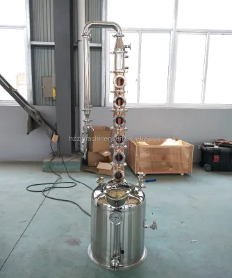 50L / 100L Hot Sale Home Brew Alcohol Moonshine Still Pot Distiller with Copper Column Under 6 Sets