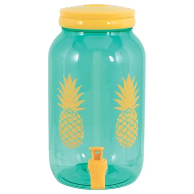 Plastic Drink Dispenser with Spigot,1 Gallon Beverage Dispenser Cold Drink Container for Iced Tea, Lemonade