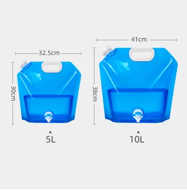 Faucet Large Capacity Outdoor Travel Camping Mountain Climbing Portable 5L-10L Portable Folding Water Bag