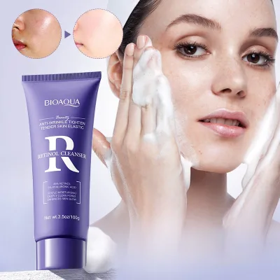 Cleanser Acne Retinol and Blackheads Treatment Prevent New Acne Moisturizing Cleanser Skin Care 100g