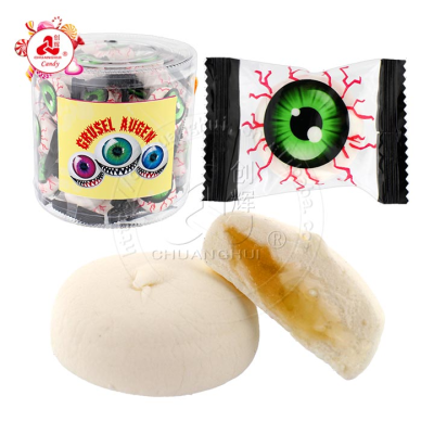 Halal Round Marshmallow Jam Filling Marshmallow Devil's Eye Marshmallow