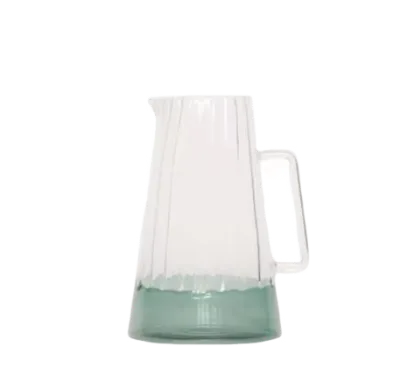 Wholesale Customized Borosilicate Heat Resistant Multi-color Glass Water Carafe for Juice Water