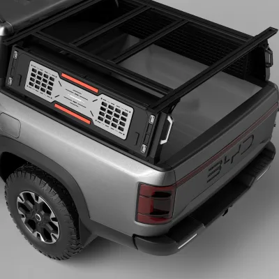 Modular Pickup Truck Bed Rack Overland Cargo Platform With Storage Compartments For Ford F-150