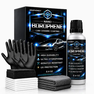 Nano Borophene Coating Ultra Hydrophobic Scratch Resistant UV Shield Durable Car Paint Care 2.4oz