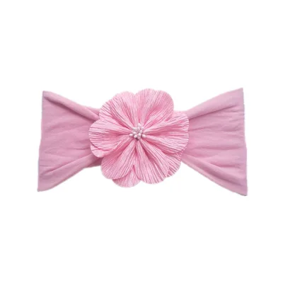 High Elastic Soft Baby Nylon Headbands Infant Elastic Flower Headbands