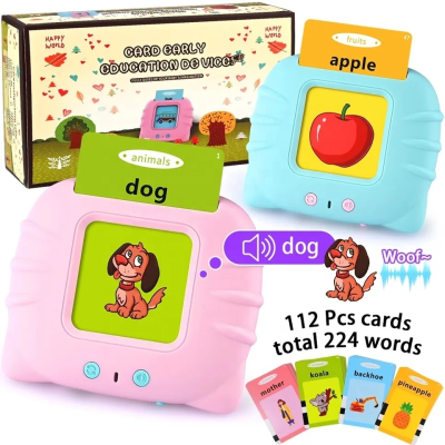 English Language Educational Learning Machine for Preschool Children and Primary Students Talking Flash Card Training Toys