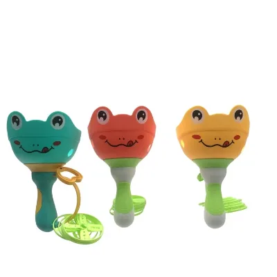Children's Outdoor Toy Pull String Frog Flying Saucer Launcher Flying Hand Captures Family Parent-child Interaction chase