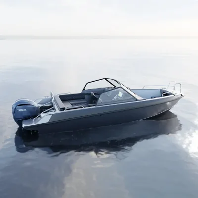 Factory Customized 8-Person Aluminum High-Speed Boat for Outdoor Water Sports for Surfing with Power Engine Combo Set