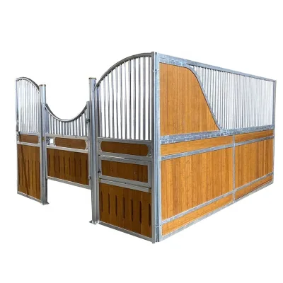 China Supplier Indoor Bamboo Plankinfiled Horse Stable Equipment Horse Stable Stall