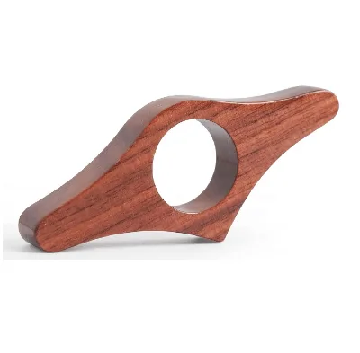 Reading Bookmarks  Convenient Thumb Ring Reading  Book Assistant Handmade Red Walnut Wooden Book Page Holder