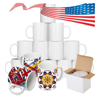 11oz Wholesale Sublimation Drinkware Funny Shaped Sublimation Mugs Sublimation Mug 11 oz Black