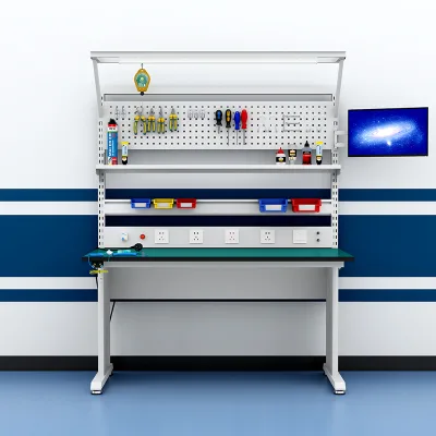 Modern Industrial Iron Test Bench Assembly for Physics Labs Schools Hospitals & Warehouses