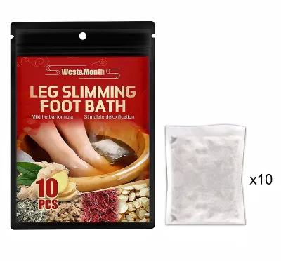 OEM Foot Soak Bag Collapsible with Ginger Powder Mild Herbal Formula-Comfortable & Relaxed Warm & Clean Gentle Care Leg Slimming