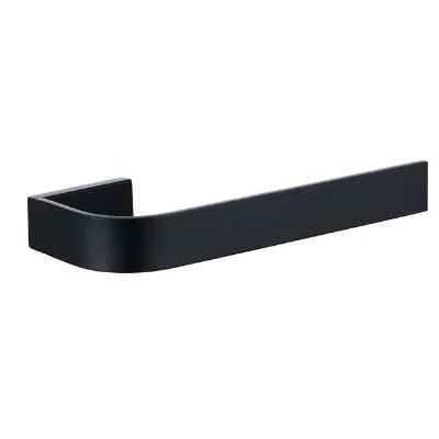 Innada Construction Hand Towel Holder Bar Matte Black Wall Mounted Concealed Mounting Hardwares