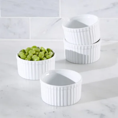 Wholesale Soup Ceramic Remekins Oven Safe Porcelain Custom Ramekin Cup Bowl Mini Sauce Ramekins Ceramic