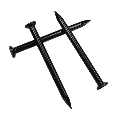 High Quality Carbon Steel Nails Black Zinc Coated Cement Steel Nails Black Steel Concrete Nail Smooth Bright Polished Wire Nails
