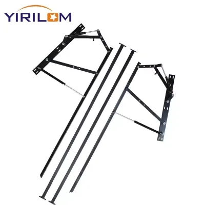 Furniture Hardware Hydraulic Bed Lift Mechanism Box Storage Space Saving Gas Spring Pneumatic Bed Lift Mechanism for Sofa Bed