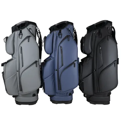 Wholesale Waterproof Golf Cart Bag 15 Way Top, Custom Logo Print, 3 Colors Available In Stock Golf Cart Bag with Umbrella Pocket