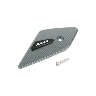 Motorcycle Parts Cnc Aluminum Triangle Exhaust Pipe Decoration Cover for 25 Yamaha XMAX300 Parts and Accessory