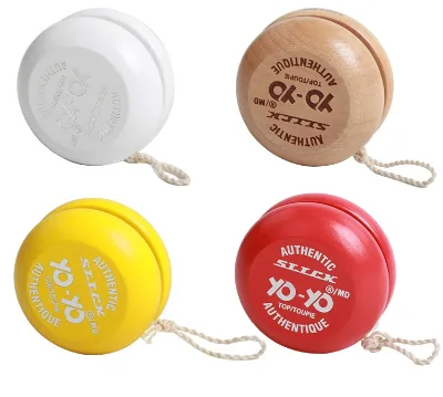 Eco-Friendly Promotional High Quality Classic Laser Engraving Wooden Yoyo Ball Toys with Cartoon Design Premium Carving Yoyos